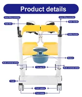 patient transfer lift toilet chair with commode shower  for handicapped 2