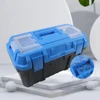 Plastic Tool Box Electrician Work Empty Toolbox Large-capacity Portable Tool Organizer Shockproof Toolbox Organizer Double Layer 2