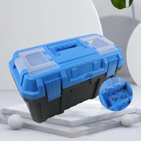 Plastic Tool Box Electrician Work Empty Toolbox Large-capacity Portable Tool Organizer Shockproof Toolbox Organizer Double Layer 2
