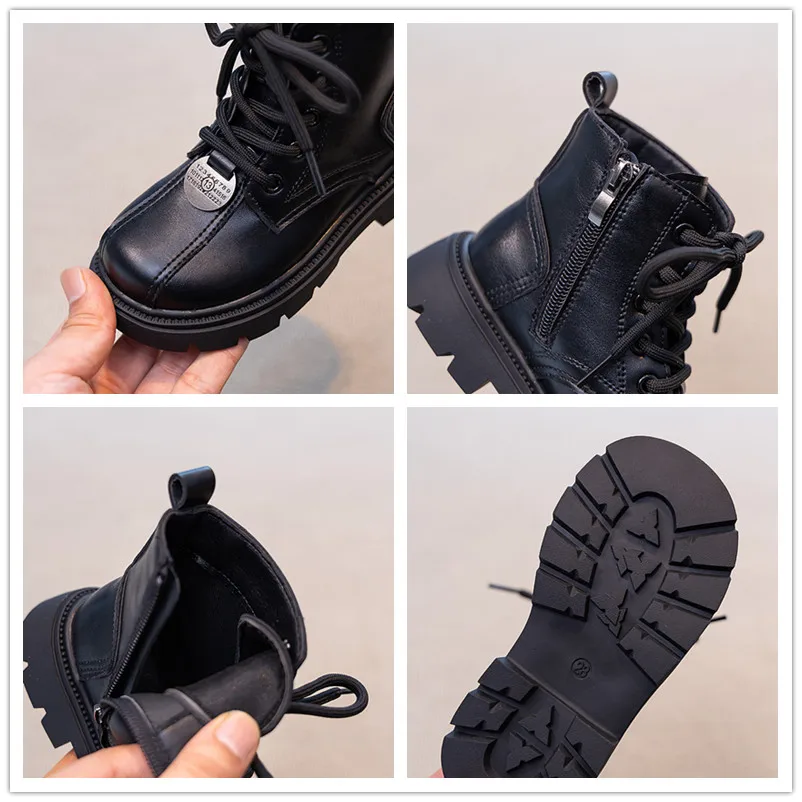 Girls Autumn Riding Boots Breathable Non Slip Kids School Boots