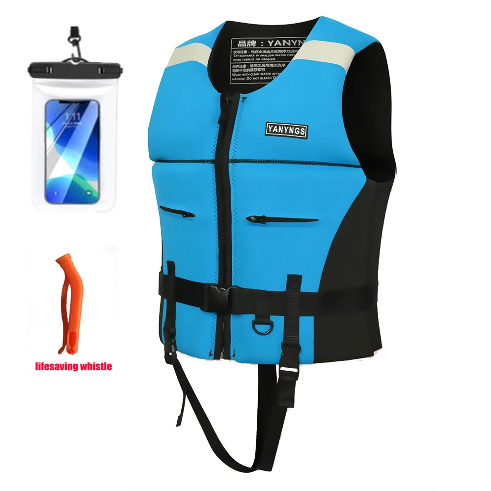 New Neoprene Adult Lifejacket Portable Men's Women's Water Sports