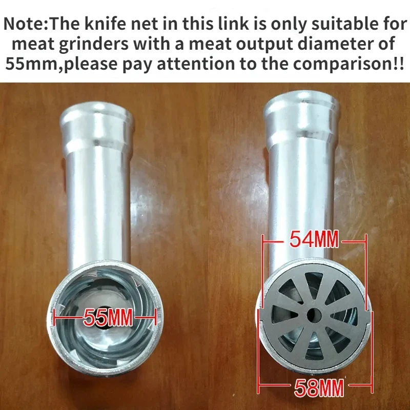 Meat Grinder Pinion Mixer Spare Parts Meat Grinder Knife Stainless Steel Grille for Food Grinder Accessories Kitchen Tool 3