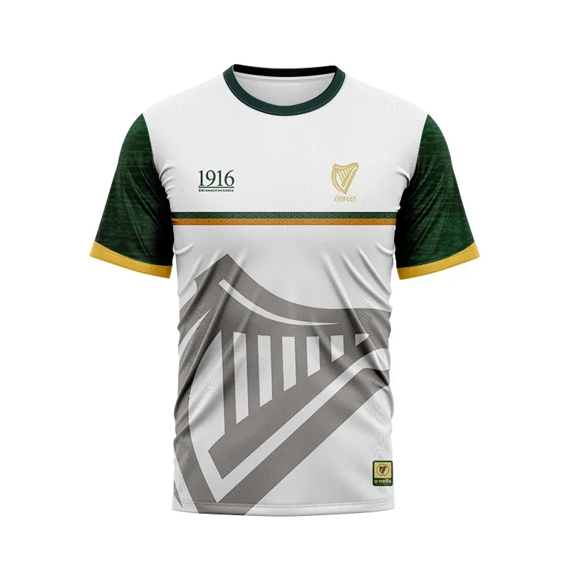 Men's European and American Sportswear Men's T-shirt GAA New 1916 Jersey Commemorative Board Rugby Shirt Short Sleeve T-shirt 4