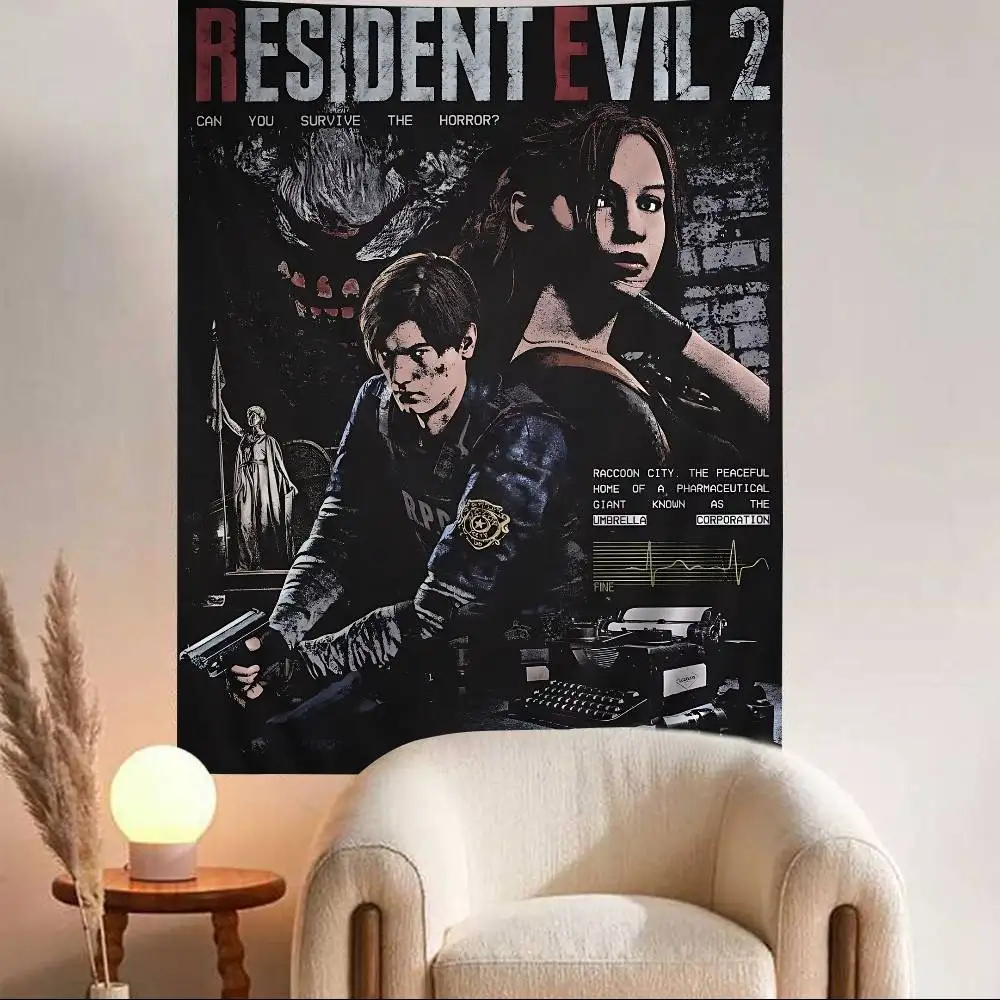 Resident Evil Sci-Fi Wall Tapestry - Home Decor Art Piece