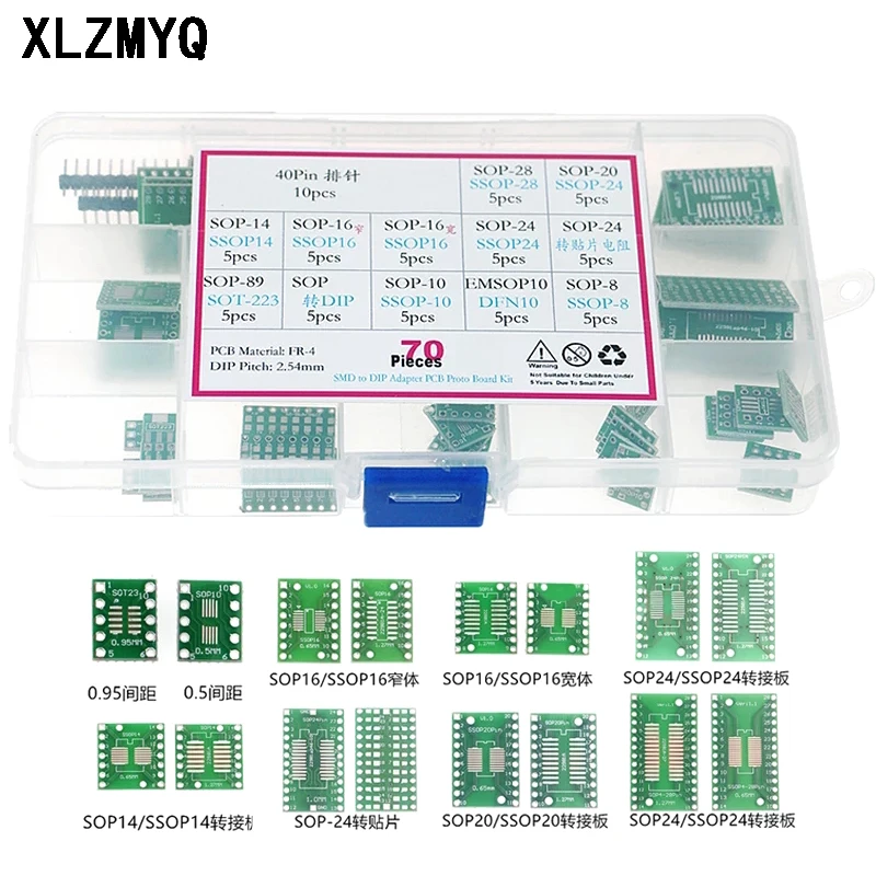 SOP20 SSOP20 TSSOP20 0.65/1.27mm à DIP20 2.54mm PCB Convertisseur - Foto 7