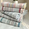 Pure Cotton Color Stripes Flat Sheet Soild Color Bed Linen Skin-friendly Adults Kids Room Bedsheet roupa de cama (No Pillowcase) 1