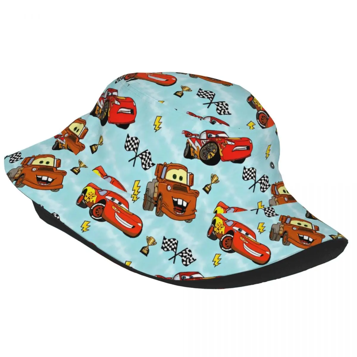 Vacation Headwear Lightning Mcqueen Car Merchandise Bucket Hats