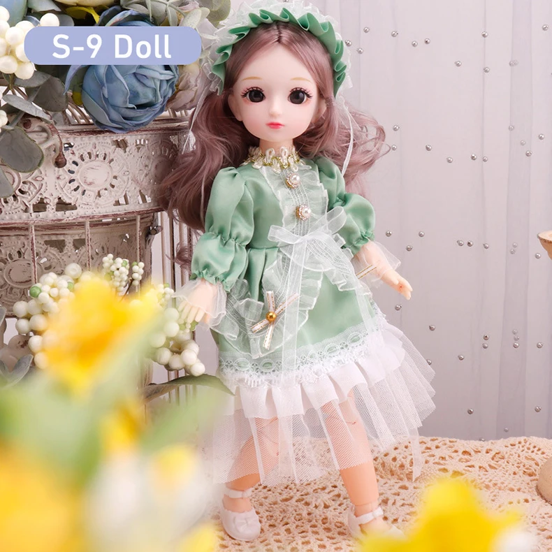 12 Zoll Anime bjd Puppe Kinder Mädchen 4 bis 16 Jahre Puppenhaus Zubehör Rock Hut Kopfschmuck mit Kleidung verkleiden DIY Spielzeug Geschenke – Detail 8