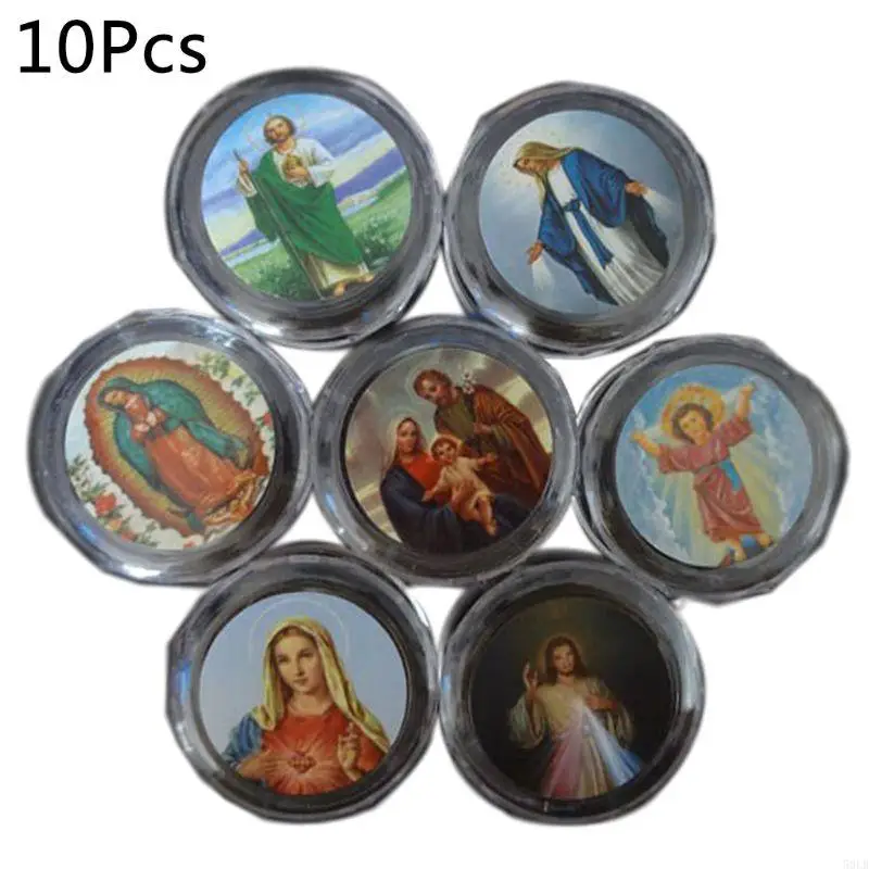 50LB 10pcs Plastic Storage Box for Round Beads Catholic Rosary for Cross Religious Ne