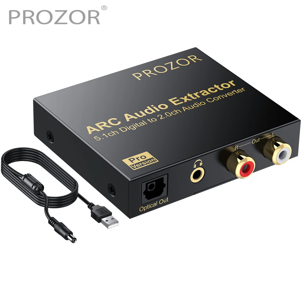  192KHz eARC/ARC Audio Converter, HDMI eARC/ARC Audio Extractor  to HDMI, SPDIF/Optical, L/R or 3.5 mm Jack Stereo, Digital to Analog Audio  Converter : Electronics