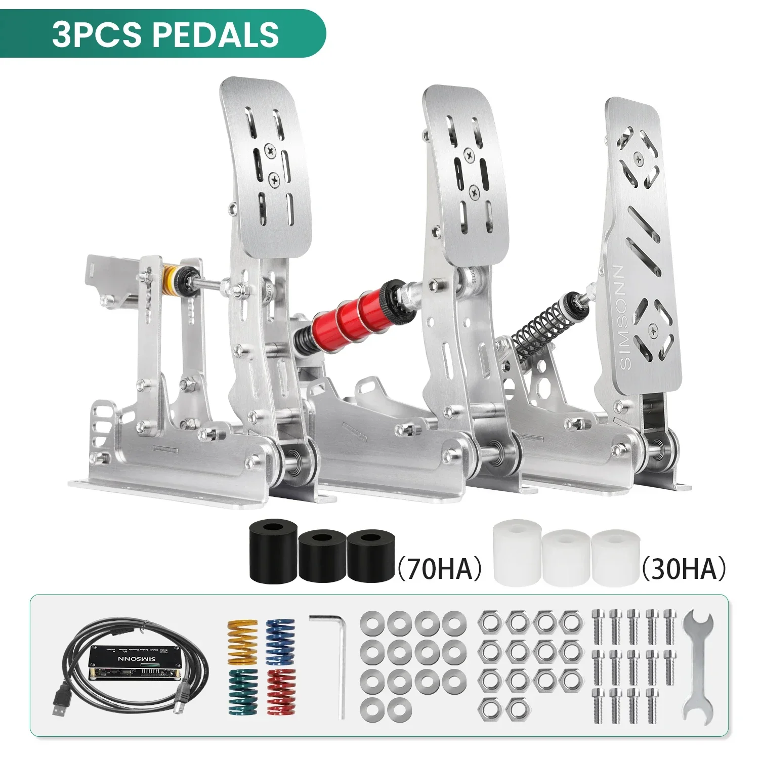 SIMSONN　新型SIMペダル　ダンパー３本付セット Simsonn Pro X Pedals – Unmatched Performance at an