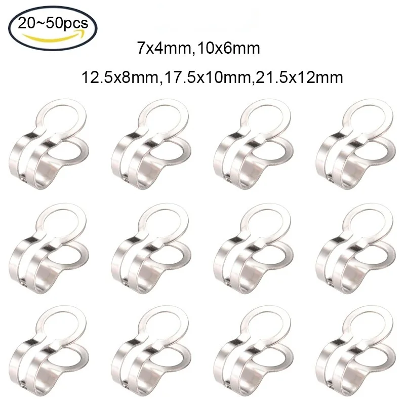Uxcell Ball Chain Connector, 3 3.2 Double Ring Style Link Stainless
