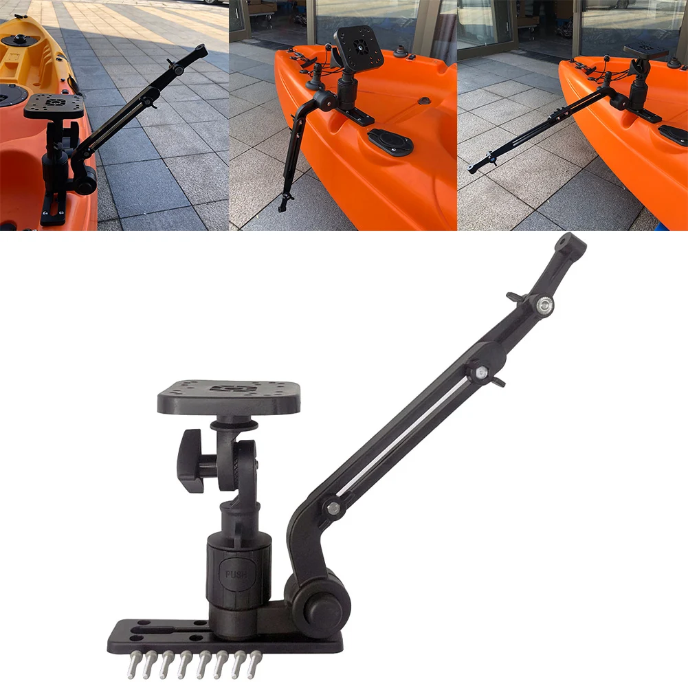 

Part Bracket Fish Finder For Kayak Fishing Adjustable Anti-vibration Base Bracket Mounting Retractable Practical