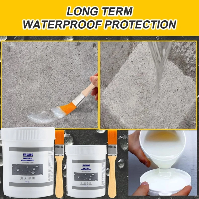 Waterproof Sealant 30/100/300g Coating Agent Transparent Invisible Paste Glue Adhesive Repair Home Roof Bathroom