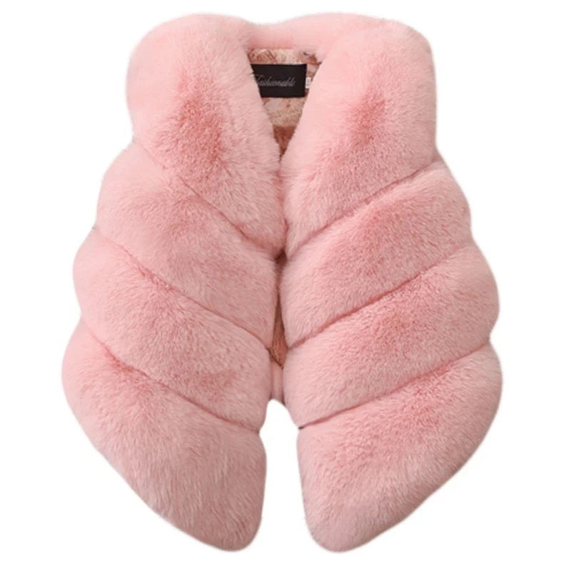 Baby Girls Faux Fur Vest Outfits Christmas Winter Kids Vest