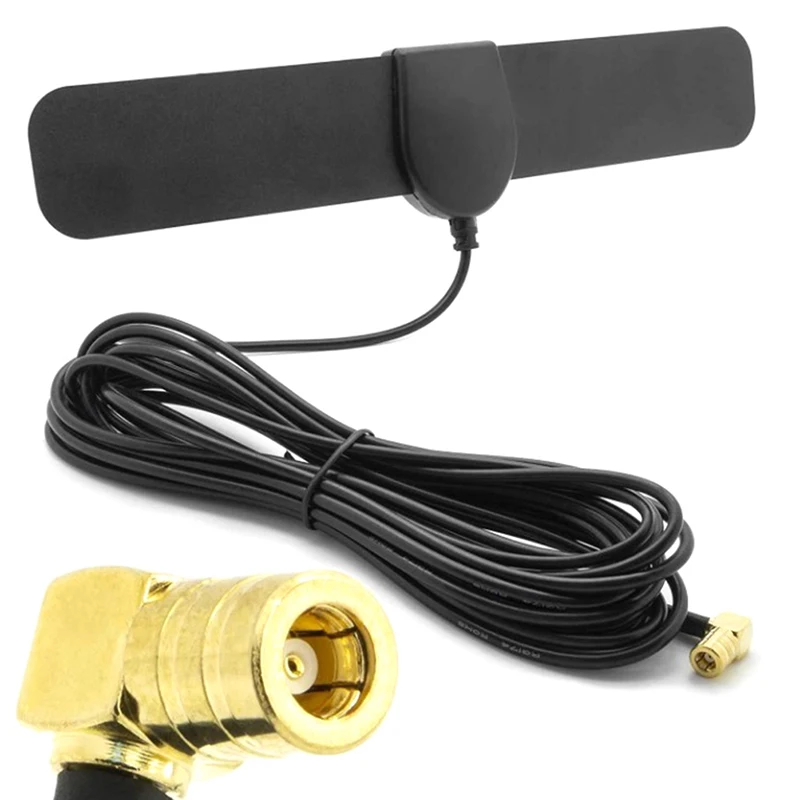 1pc Universal DAB+FM Radio Car Antenna Signal Amplifier Aerial Plug
