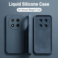 For Honor Magic 7 Lite Case Liquid Silicone Camera Lens Protector Phone Cases For Honor Magic 7 Magic7 Lite Pro 7Pro Magic 7lite 1