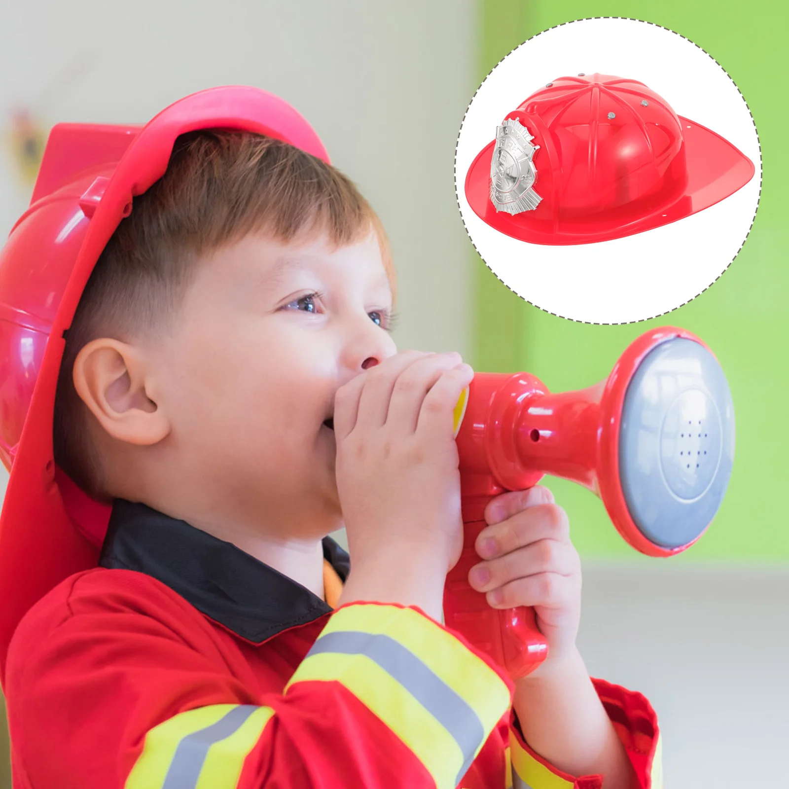 

Kids Fireman Firefighter Hats Boys Girls Pretend Role Play Fancy Dress Accessories Kids Halloween Party Role Play Props