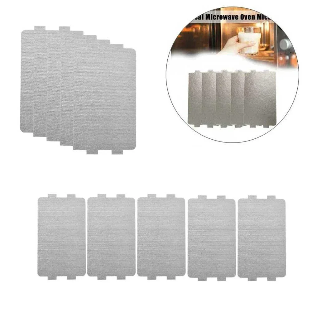10pcs Microwave Oven Mica Sheet Kitchen Accessories Waveguide Cover Plate 11.6x6.5cm Microwave Oven Hair Dryer
