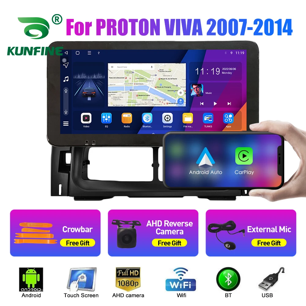 

Автомобильный радиоприемник 10,33 дюйма для PROTON VIVA 2007-2014 2Din Android Восьмиядерный автомобильный стерео DVD GPS навигатор плеер QLED экран Carplay