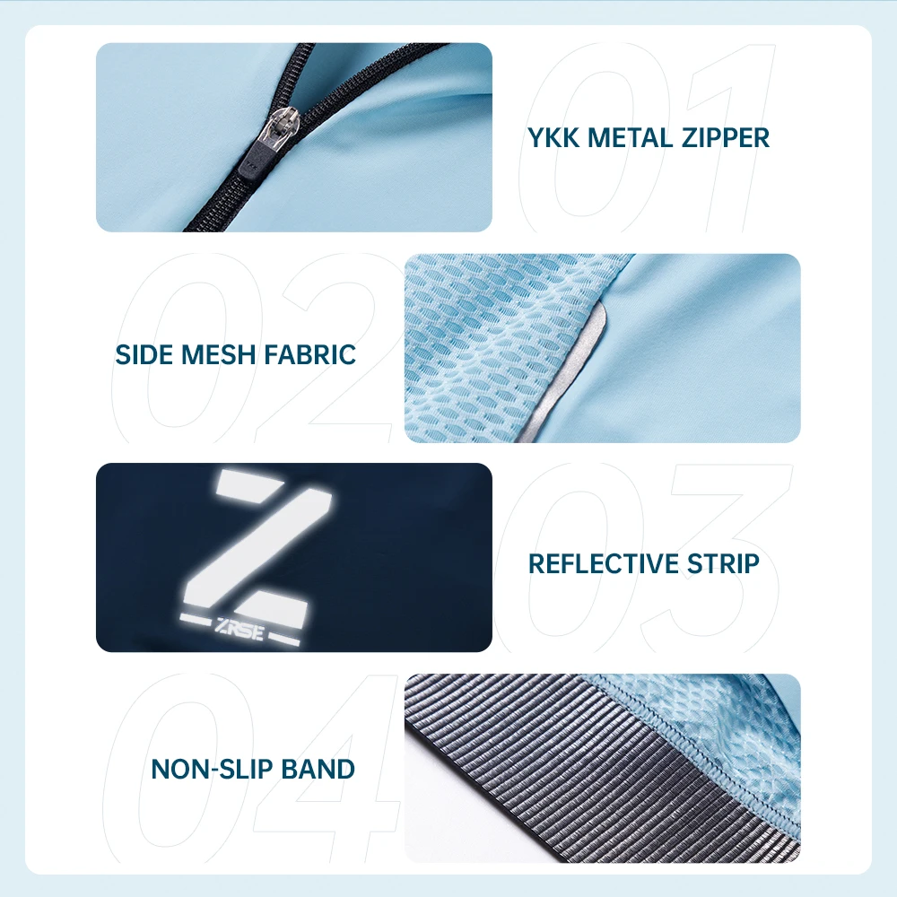 ZRSE Men Cycling Jersey Summer MTB Bicycle Clothing Maillot T-Shirt Mountain Bike Enduro Jumper Outfit Male YKK Zipper 5