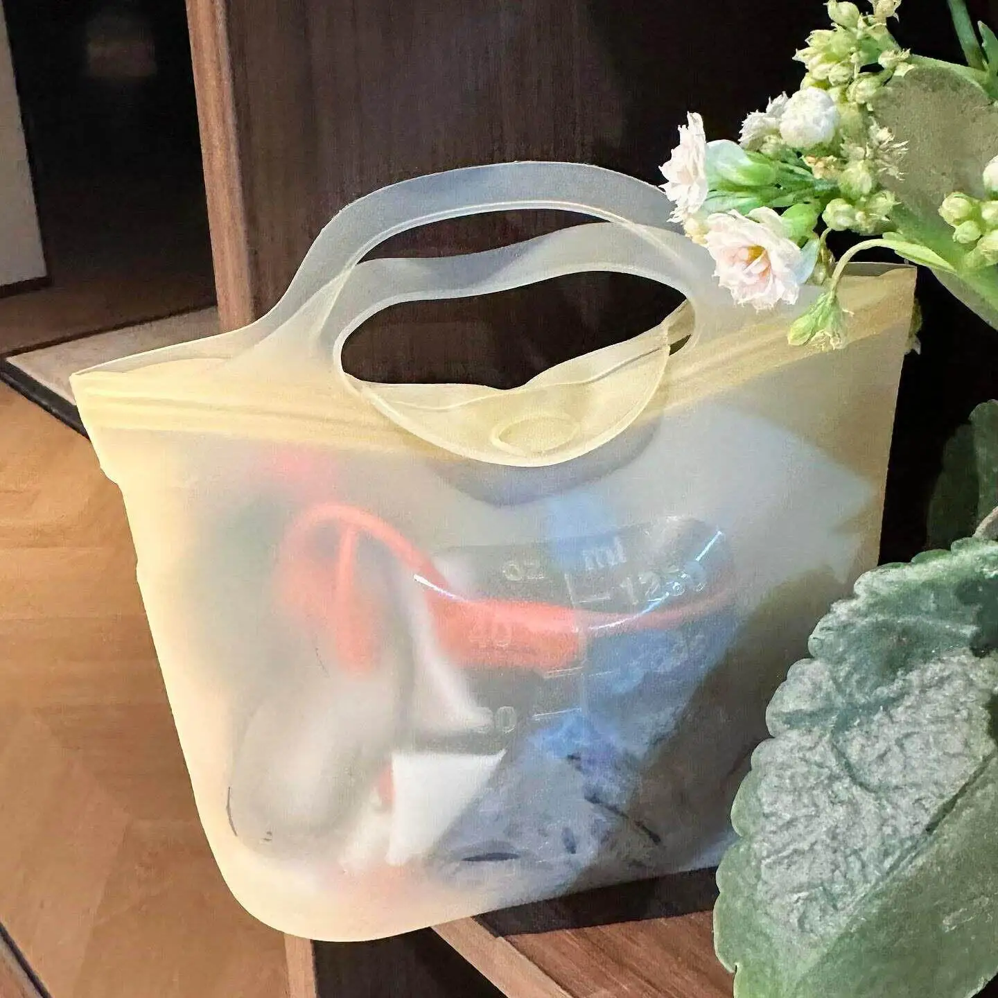 방수 실리콘 수영 가방 대용량 분리형 습식 건식 휴대용 수납 가방 수영복 수영 고글 투명 방습 핸드백