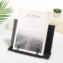 

Black reading rack iron computer manuscript folder typing reading rack office study materials reading bookshelf