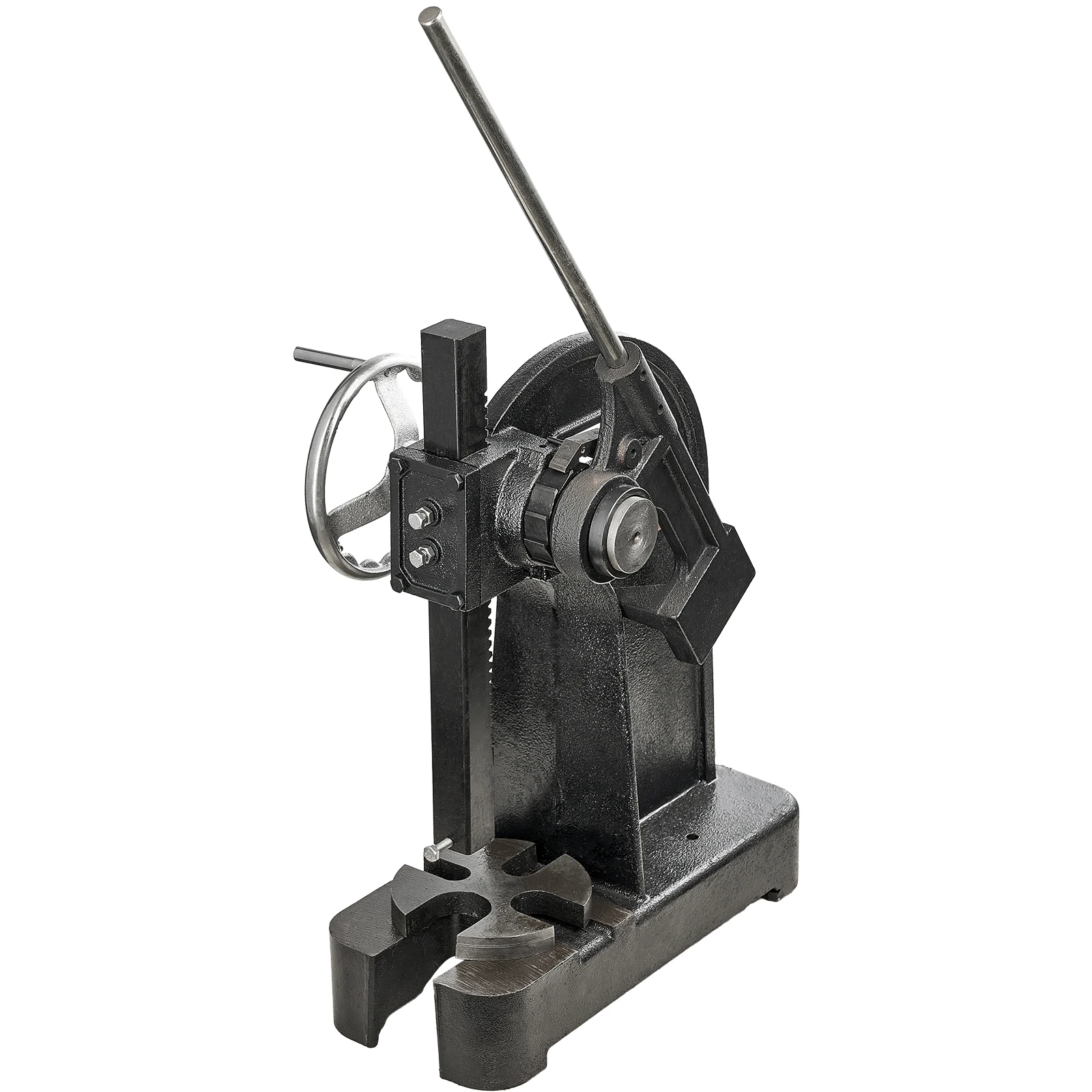 Manual Cast Iron Arbor Press with Ratchet Leverage for Metal Work