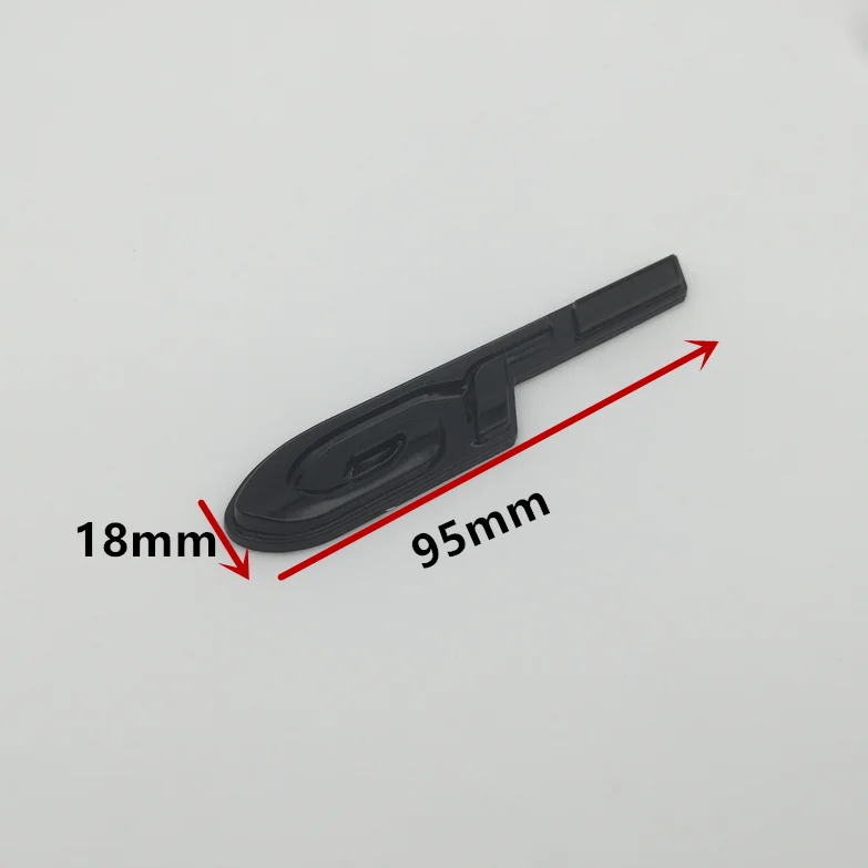 GFHZZS Auto Emblèmes Autocollants Pour Peugeot 206,3D Metal Voiture Carrosserie Badge Sticker Coffre Arrière Extérieurs Décoration Logo Insigne Decal Accessoires Auto,SPORTBlack