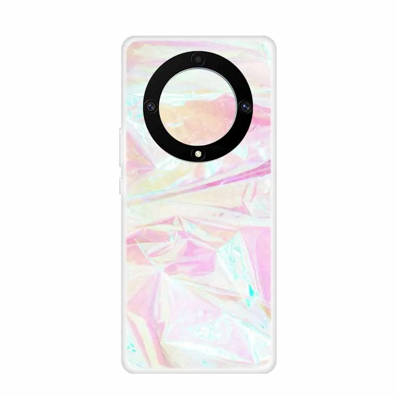 Marble Clear Soft TPU Silicone Back Cover - Transparent Coque