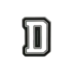 Wholesale PVC Shoe Accessories - White Letter Name Badges for Clogs, Pins, and Decorations (D)