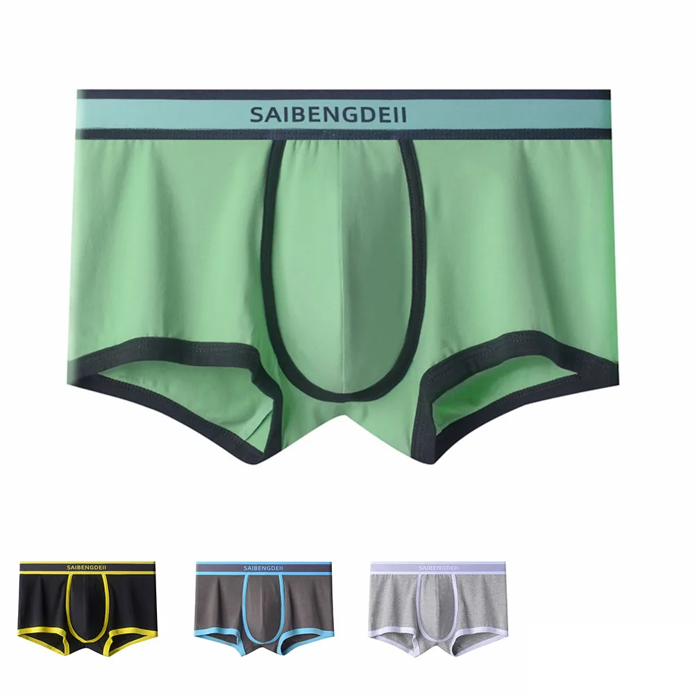 

Mens Cotton Smooth Pouch Briefs Boxer Sexy Boxershorts Youth Underwear Underpants Comfort Swimwear Beachwear Trunks Shorts
