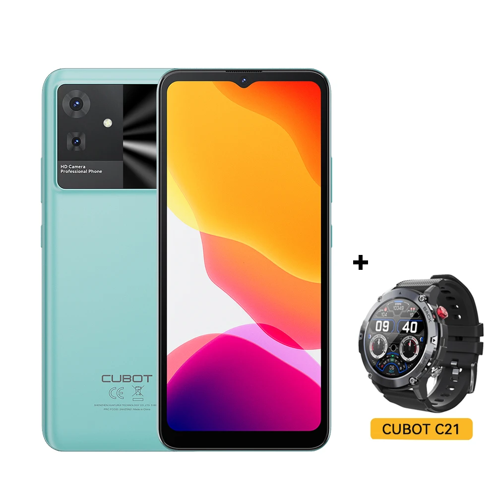 Cubot Note 21、Android 13、12GB RAM(6GB+6GB 拡張)、128GB ROM