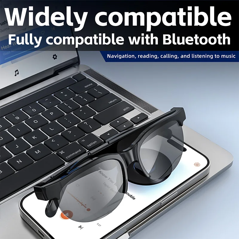 Original Bluetooth Glasses Sports Driving Bluetooth Sunglasses Wireless Bluetooth Headset Ear Hook Earbuds Wireless Headphones 3