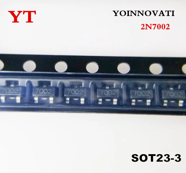 Kit 250 Peças - Transistor Mosfet 2N7002 60V 170mA SOT-23 SMD