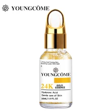 YOUNGCOME 24K Gold Face Essence Hyaluronic Acid Whitening Moisturizing Anti Aging Wrinkle Shrinking Pores Facial Skin Care