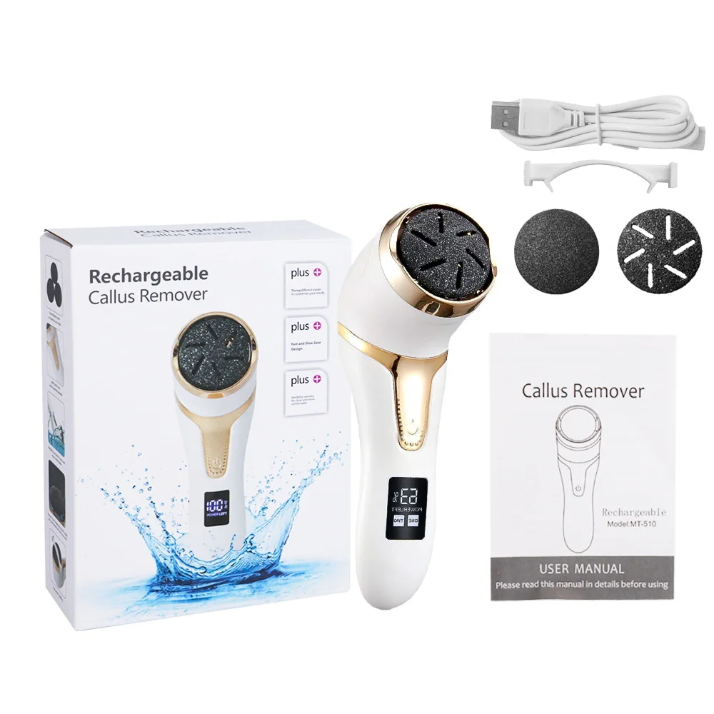 Digital Display Electric Foot Grinder Remove Dead Skin Callus Repairing Machine Usb Charging Pedicure Tool