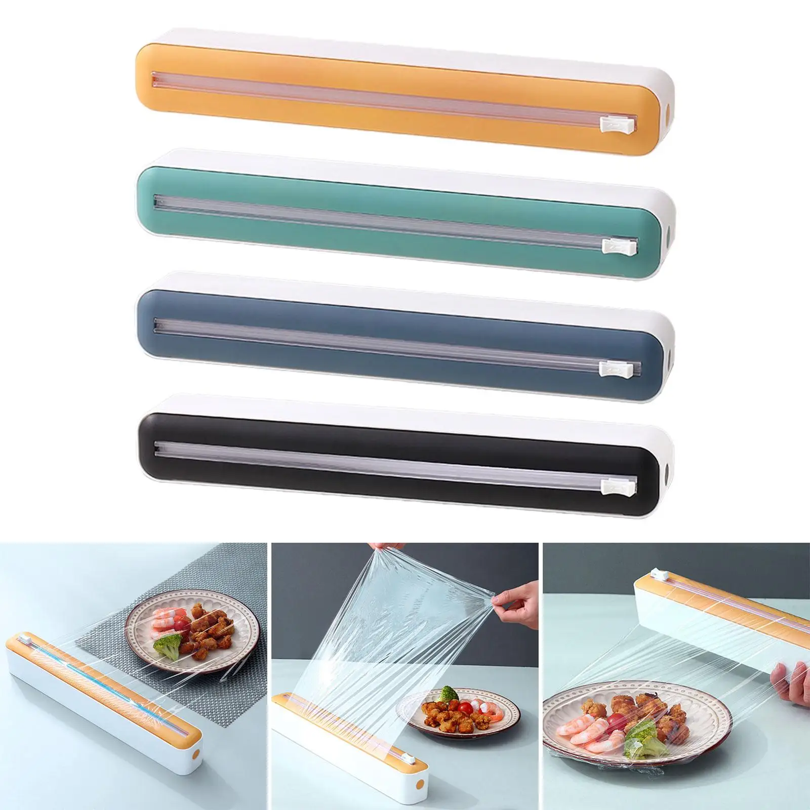 Cling Film Dispenser Kitchen Tool Slide Cutter Foil Dispenser with Cutter Cling Film Dispenser Kitchen Tool Slide Cutter Foil Dispenser with Cutter