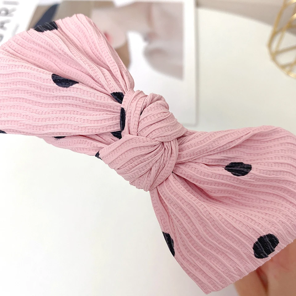 Set Di 3 Cerchietti Per Capelli Con Fiocco A Nodo - Stile Pois, Per