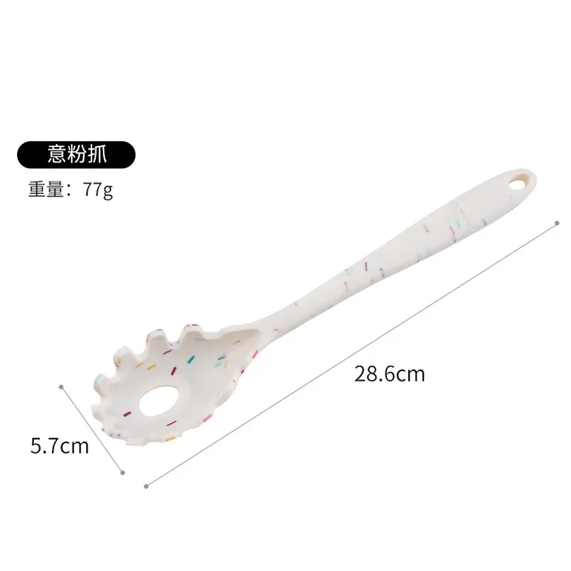 Silicone Cooking Utensils Spaghetti Spoon Kitchen Noodle Pasta Tool Home High Temperature Non-stick One-piece Powder Claw