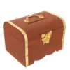Letter Wooden Treasure Chest Kids Piggy Bank Coin Boxes Organizers Creative Child 3