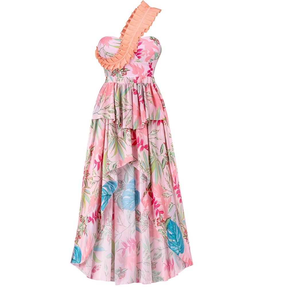 

Женский слитный купальник с принтом, розовое бикини в стиле ретро, облегающая Пляжная накидка с юбкой, роскошный элегантный купальник для лета