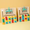 Montessori Wooden Color Matching Puzzles, Logic Game,Thinking Training Enlightenment Hand-eye Coordination Early Educational Toy 5