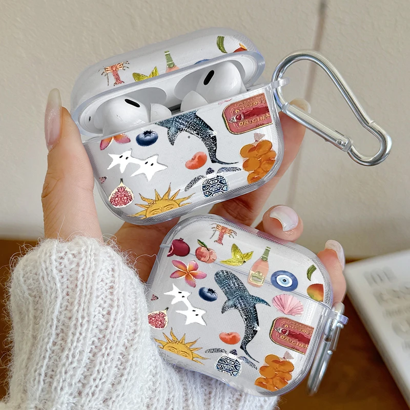 Shockproof AirPods Case with Carabiner for Outdoor Use