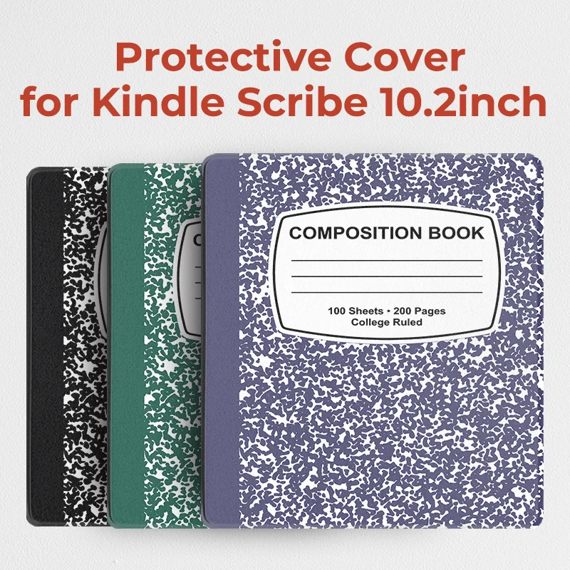 Twosheep Case for Kindle Scribe Cover with Pen Holder Auto Sleep/Wake fuct Compatible with 10.2 Inch Kindle Scribe Released