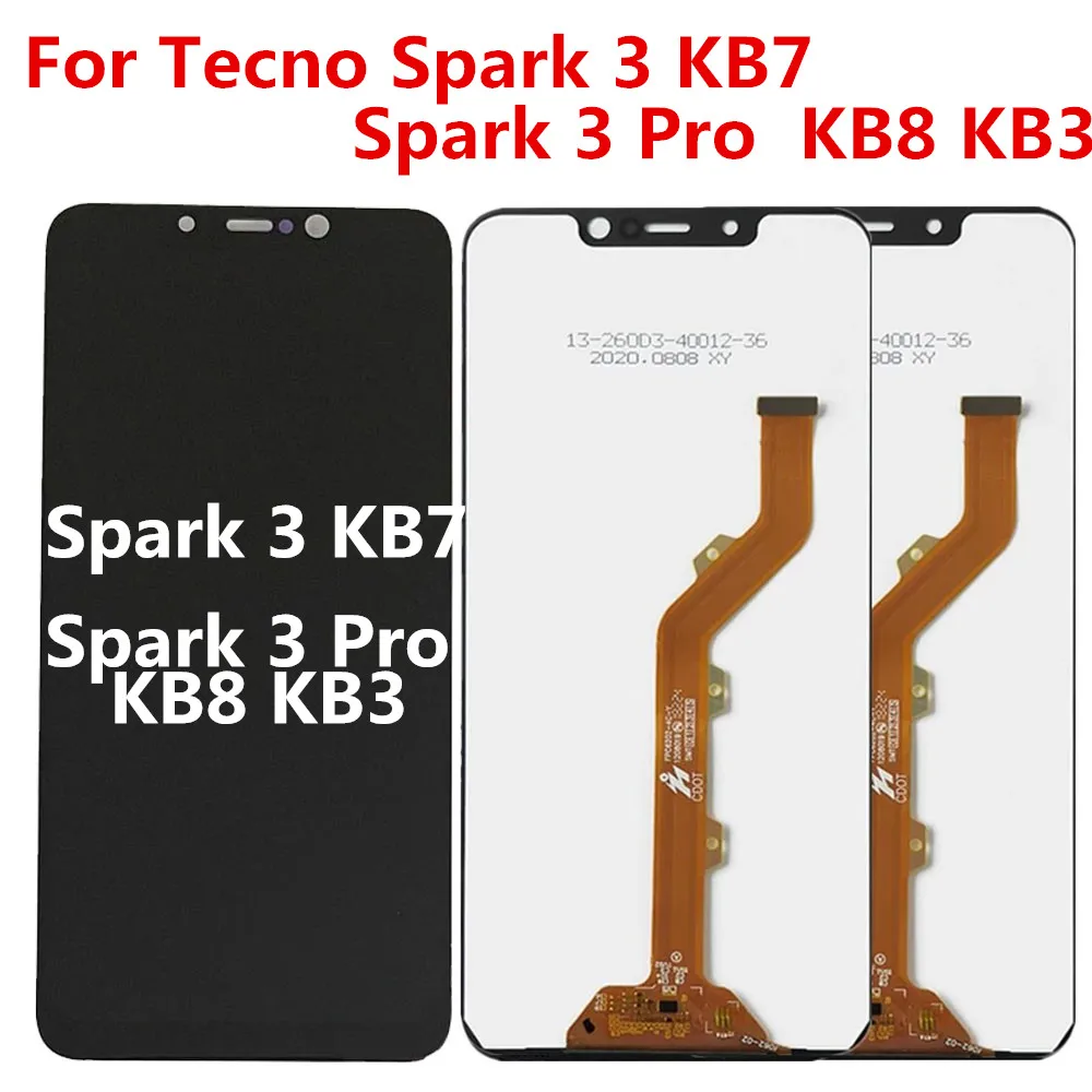 62ForTecnoSpark3ProKB8KB3LCDDisplayTouchPanelScreen