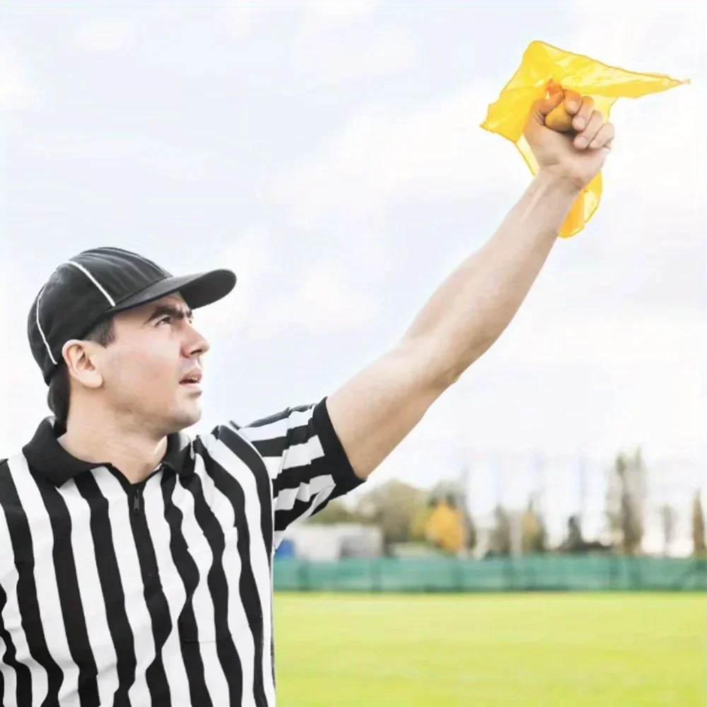 Football Penalty Flag Professional Football Challenge Flags Referee Flag for Games Party Accessory