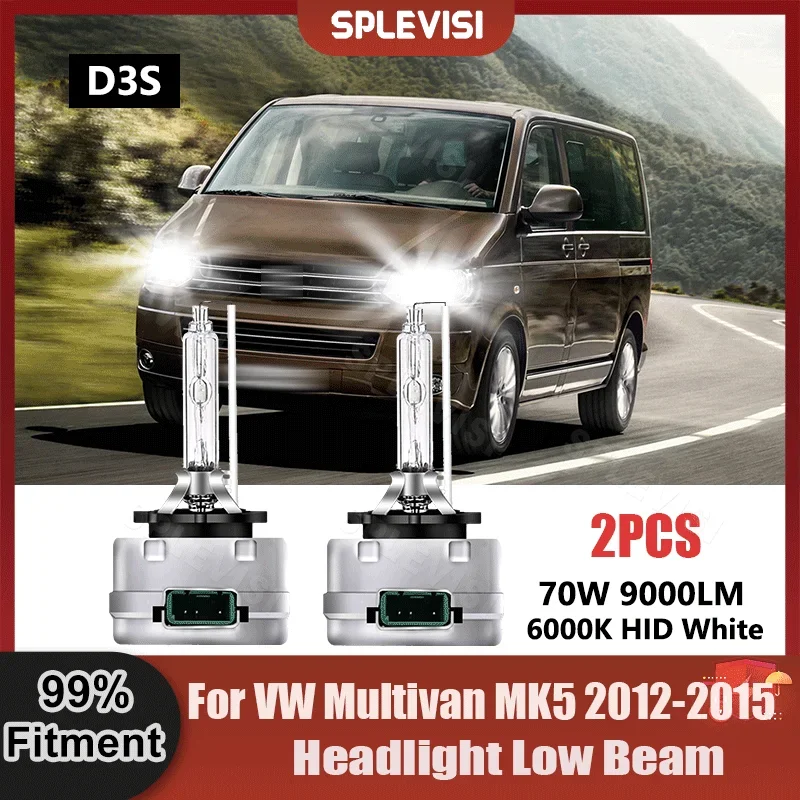 D3S Sostituisci Le Lampadine Allo Xeno Nascoste Anabbaglianti 9000Lm 250% Luminosità Per Vw Multivan Mk5 2012 2013 2014 2015 Luci Allo Xeno Per Auto
