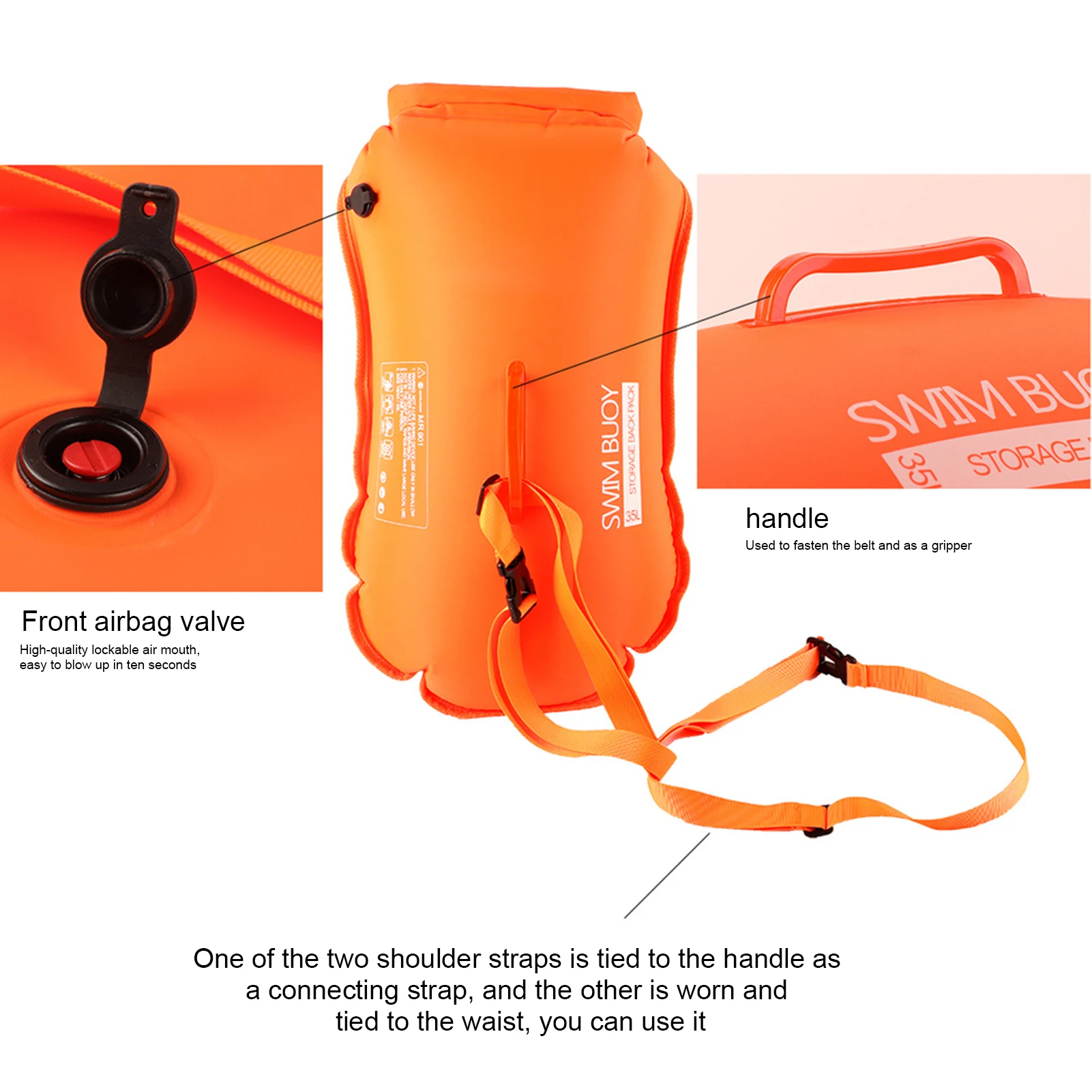 28/35L Waterproof Dry Bag Backpack for Camping Drift Trekking Swimming Rafting Kayak River Trekking Fishing Outdoor Waterbag