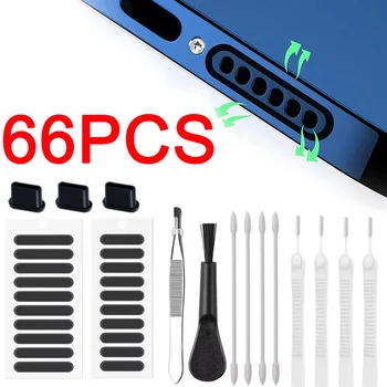Kit per la pulizia del telefono cellulare Adesivo in rete antipolvere Pinzette in rete per altoparlante Strumenti per spazzole per la pulizia del telefono cellulare per iPhone Samsung Xiaomi 17